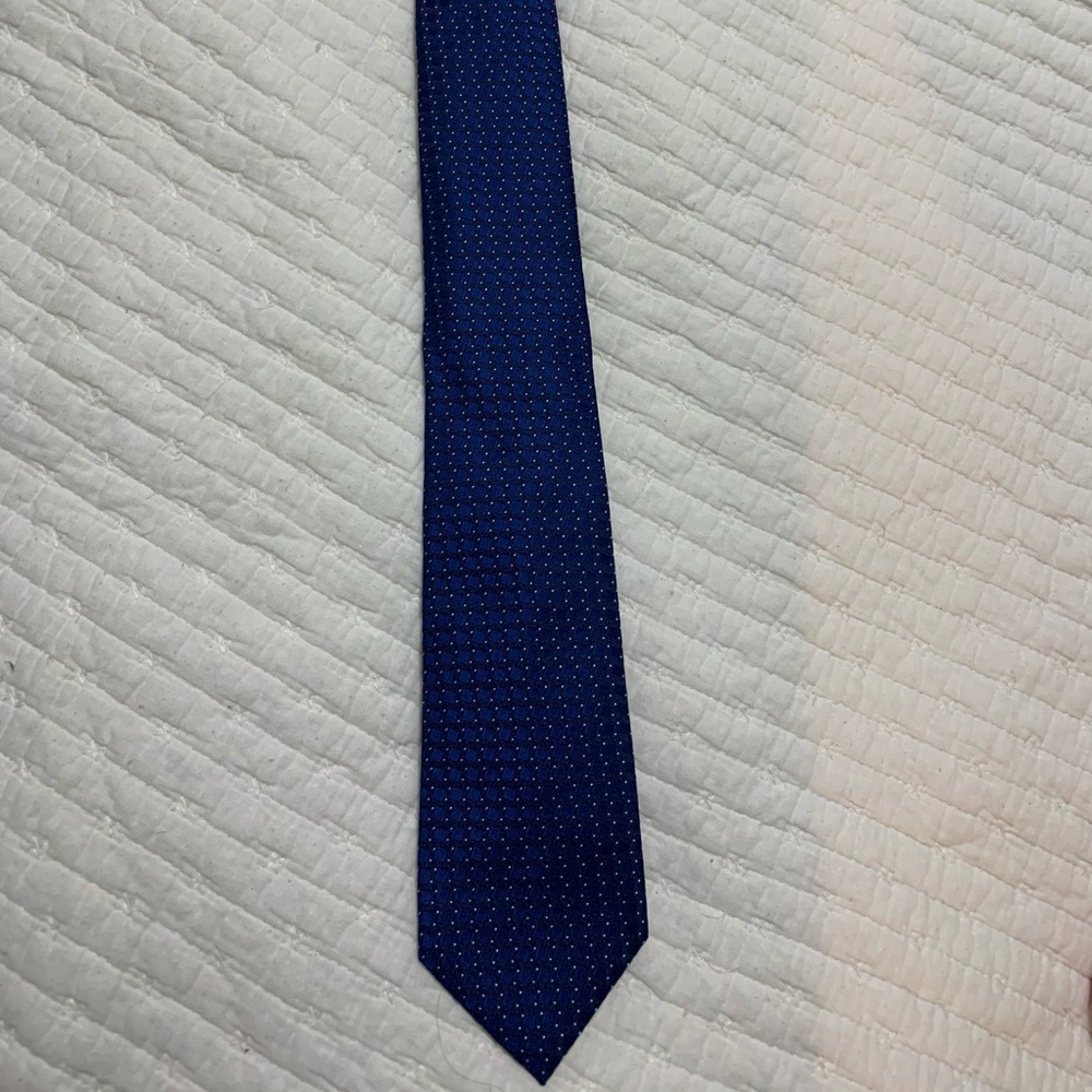 Hugo Boss Silk Made in Italy Blue Neck Tie